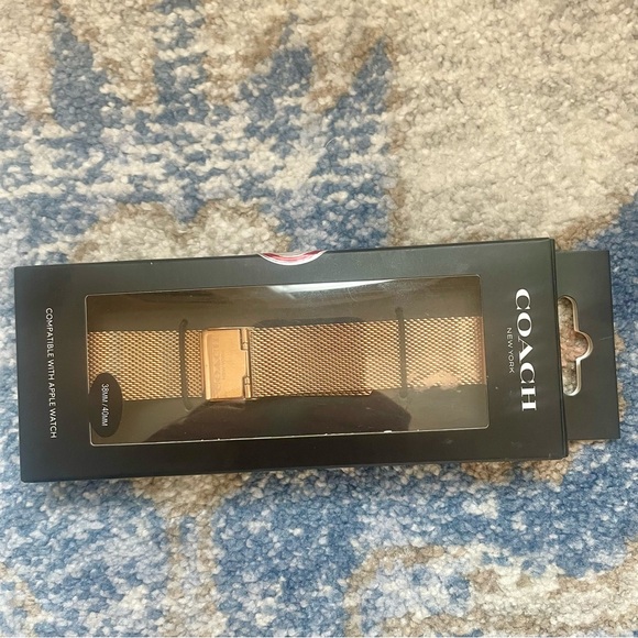 Coach Rose Gold Apple Watch Band - Picture 7 of 11